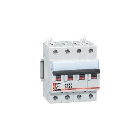 Legrand 007684 Disjoncteur magnéto-thermique DX4500 10A 4P 230V courbe C - Lexic - à vis