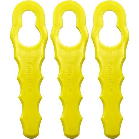 BUNTHAUS INHHUB 100er-Pack Ersatzklingen, kompatibel mit Ryobi-Fadentrimmer, doppelt gezahnte Klingenköpfe RAC155 RAC157 RAC158-INHHUB