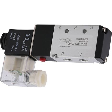 Électrovanne pneumatique 5 voies à 2 positions, en alliage d'aluminium résistant à l'usure, remplacement 4V210 08 AC110V (1/5)