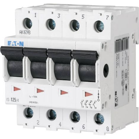INTERRUPTEUR GÉNÉRAL EATON IS-25/4 276265 GRIS 4 PÔLES 25 A 400 V 1 PC(S) (1/2)