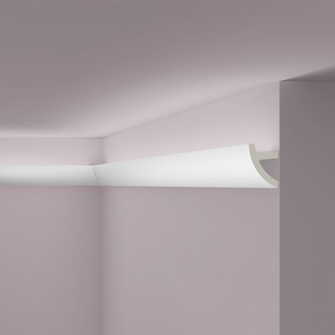 Cornisa NMC IL1 ARSTYL Noel Marquet Moldura decorativa Perfil de estuco Luz indirecta diseño moderno blanco 2 m