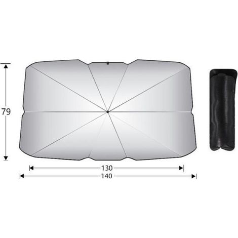 Parapluie Pare Soleil Pare Brise Avant de Voiture, Pare-Soleil Auto, Pare-Brise, intérieur, Parasol Voiture Pliable, Qui refroidit (1/4)