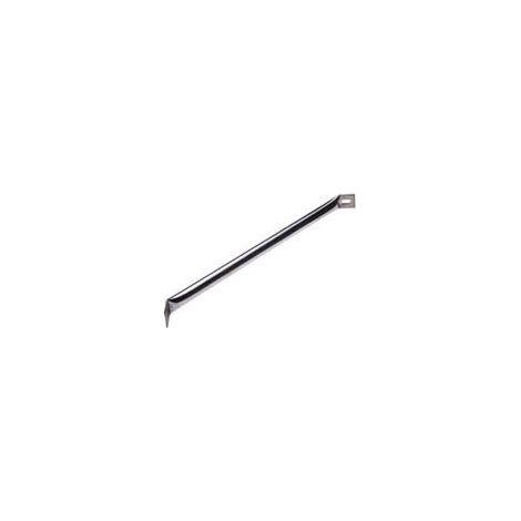 Raidisseur d'angle en acier brut – Tube Ø18 mm – Longueur 383 mm – Pour renforcement structurel – Ludmann