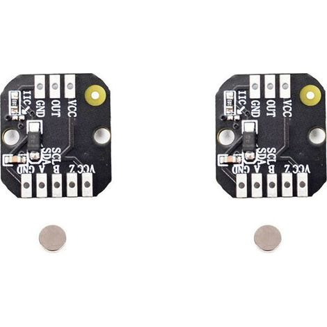 2X Module D'Encodeur Magnétique MT6701 Encodeur de Moteur Sans Balais PWM/I2c Mode ABZ 1024 Lignes Remplace le Module AS5600 (1/2)