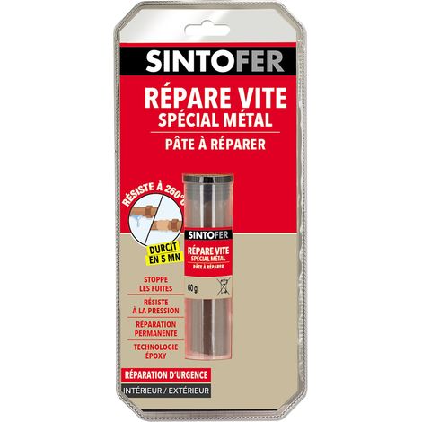 Répare vite pâte à réparer spécial métal 60g SINTO