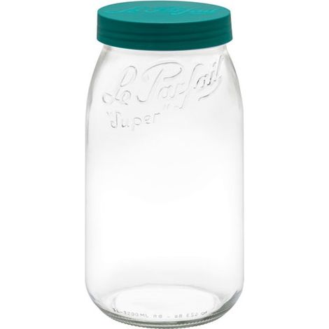 Bocal Le Parfait Color Vis 3l Vert Sapin Stockage Hermétique Polyvalent - Le Parfait (1/5)