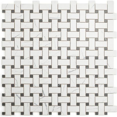 Carrelage Mur Ceramic Connection White Satinée MESH 30x30 cm