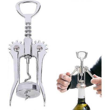 Ouvre-bouteille, tire-bouchon à ailettes pour vin rouge et bière (1/5)