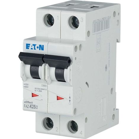 Eaton Leitungsschutzschalter (MCB), 25 A, 2p, Charakteristik: K, 278800 (1/5)