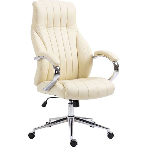 Silla de oficina Wigan Crema