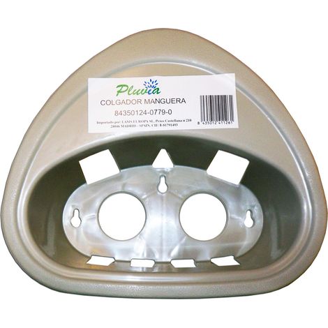 Portagomma a muro in plastica grigio PLUVIA 84350124-0779-0