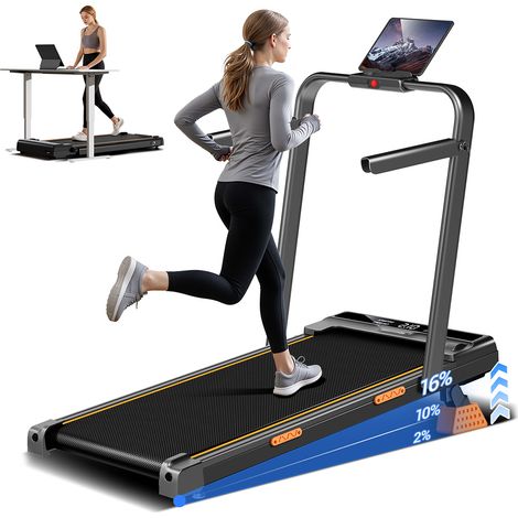 Tapis roulant pliable ROBORE X5F, Moteur 3.0CV silencieux, Inclinaison 0–16%, Vitesse motorisé 1–10 km/h, 136 kg max