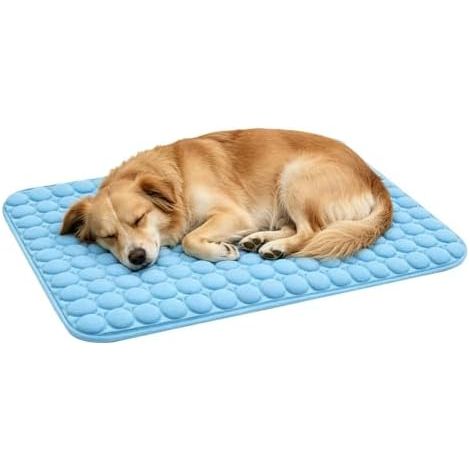 Generisch Cooling Dog Mat - Breathable Foldable Ice Rug for Pets Comfort Resting Washable Soft Fabric with Extra Large Coolings, Pet Cooling Pad for Crate Sofa Floor Home Travel Use (1/5)