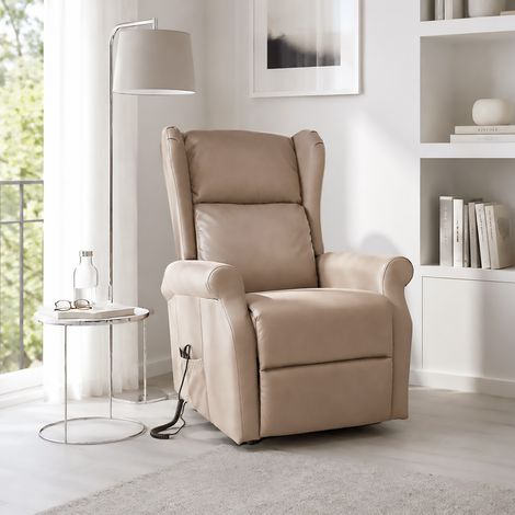 POLTRONA RELAX 2 MOTORI ELETTRICI IN TESSUTO BEIGE