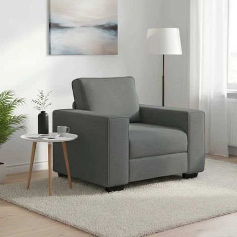 Sessel Dunkelgrau 100x77x82 cm Stoff