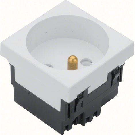 tehalit.GB-EG Presa con/senza 33 gradi singola 45x45mm senza alogeni bianca EER1339010