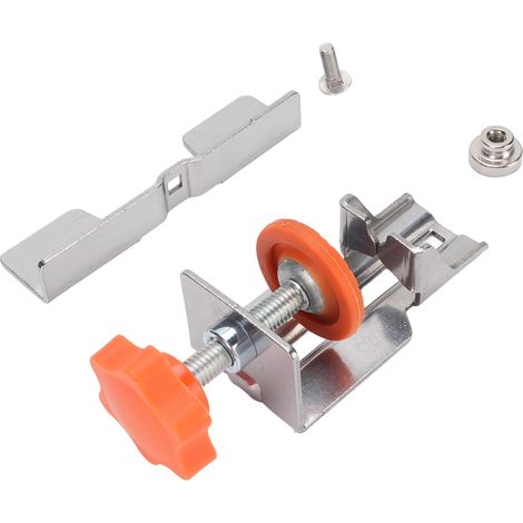 Positionneur de porte de placard robuste en acier inoxydable, réglable en hauteur 9 à 40 mm, gabarit de montage pour panneau jusqu'à 2 pouces (1/5)