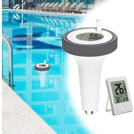 Thermomètre numérique flottant sans fil pour piscines, pour mesurer la température de l'eau des piscines, spas, jacuzzis et aquariums-AquaForge (1/4)