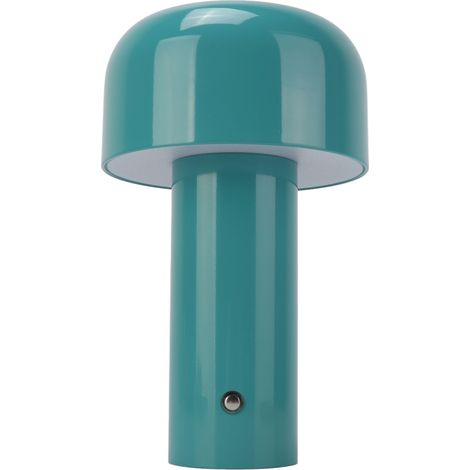 Moderne und schlichte USB-Pilzlampe, wiederaufladbare USB-Schreibtischlampe in Form eines blauen Pilzes, kleines Nachtlicht für Bar, Restaurant oder Schlafzimmer. (1/5)