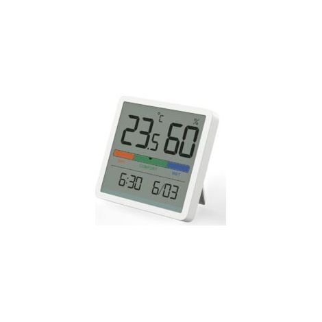 Termometro e igrometro digitale – Monitor di temperatura e umidità – Schermo LCD da 3,34 pollici – Precisione ±1°C e ±3% UR – Montaggio a parete o magnetico – Crezuo