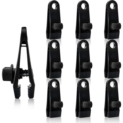 Clips para lonas de alta resistencia y cierre rápido, clips de plástico para lonas, clips para lonas/tiendas de campaña (1/5)