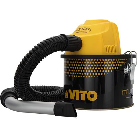 Vito – Aspirateur à cendres 800W – Capacité 4L – Filtre HEPA – Cendres chaudes jusqu'à 40°C – Tuyau flexible 1m
