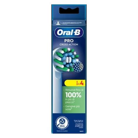 ORAL-B RICARICA SPAZZOLINO ELETTRICO PRO CROSS ACTION COLORE BIANCO 4PZ OKX
