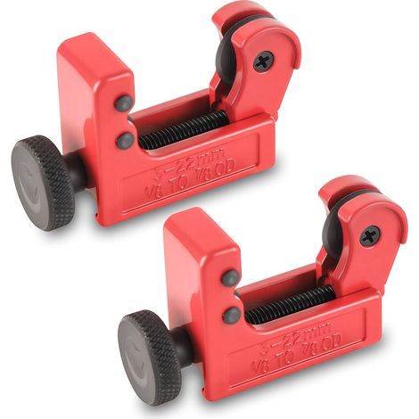 Lot de 2 coupe-tubes, coupe-tubes de 1/8 po à 7/8 po pour tuyaux de plomberie en cuivre, laiton, aluminium et PVC (1/5)