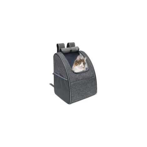 Sac de transport pour chat et petit chien 34x28x42cm – Respirant et pliable – Tissu Oxford imperméable – Sangles ergonomiques