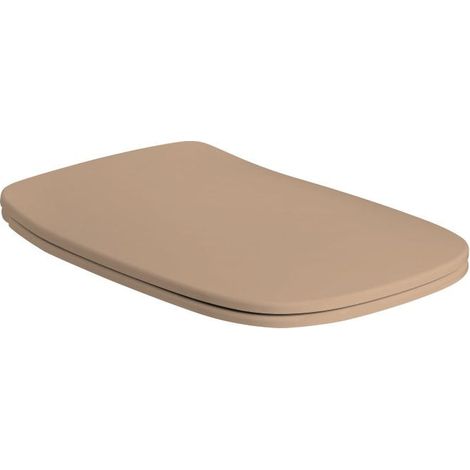 Sandfarbener Toilettendeckel Aus Duroplast Mit Absenkautomatik Mozart