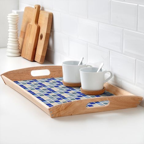 18 autocollants de transfert pour carrelage mosaïque, salle de bain, cuisine, bricolage, maison (10 cm x 10 cm) (MTS013) (1/5)