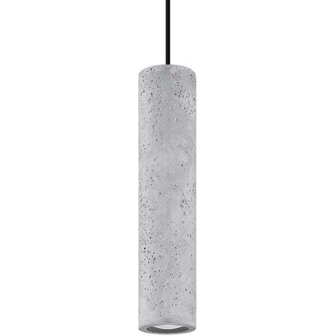 Hängeleuchte Luvo 1 GU10 Grau Beton Sollux SL.0653 (1/4)