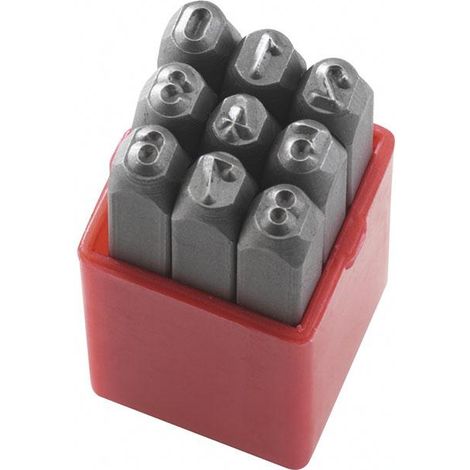 Satz stempel zahlen 6 mm fuer markierung Fervi p012/n06