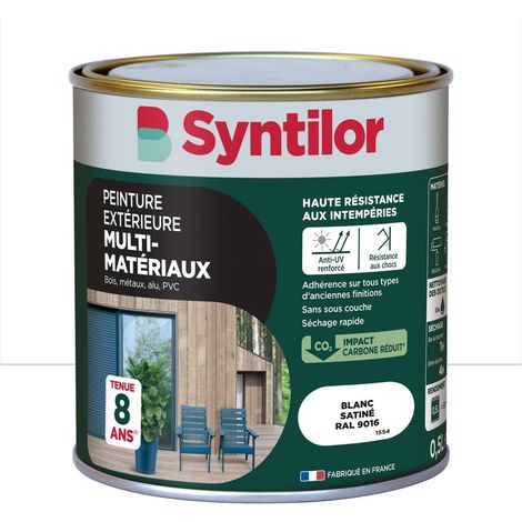 Vernice per esterni per legno, alluminio e PVC. SYNTILOR bianco satinato 0,5 l SYNTILOR (1/5)