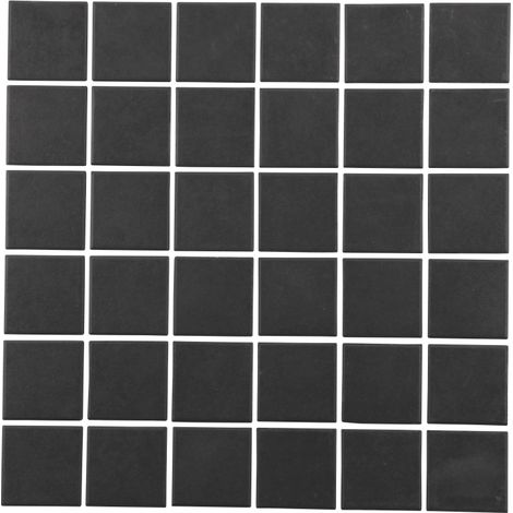 MAT INTER - Feuille 300x300 - Tesselle 50x50x6mm - Porcelaine anti d. anthracite