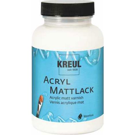 Vernis acrylique mat Pot en verre de 275 ml Vernis de finition et de protection transparent à base d’eau pour objets peints