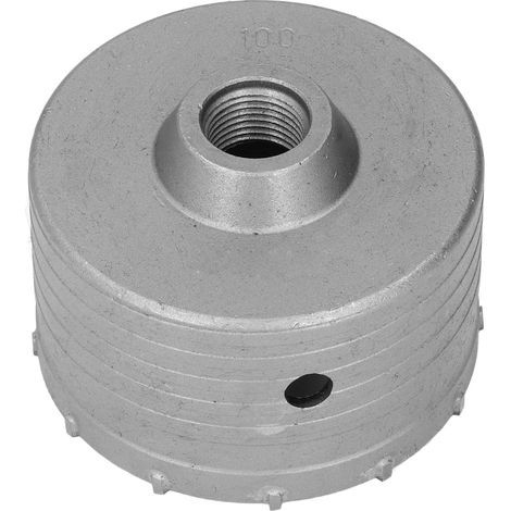 Scie cloche murale 100 mm à perçage rapide, outil de perçage en carbure pour béton, idéal pour l'installation de climatiseurs.