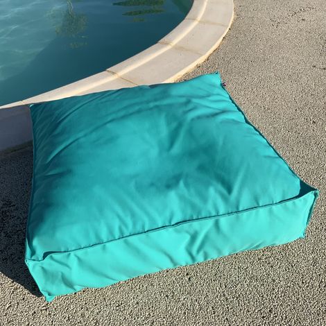 Homemaison – Housse de coussin de sol extérieure imperméable 71x71x15 cm – Déhoussable avec zip – Traité contre les UV et anti-tâches – Pour usage extérieur (1/2)