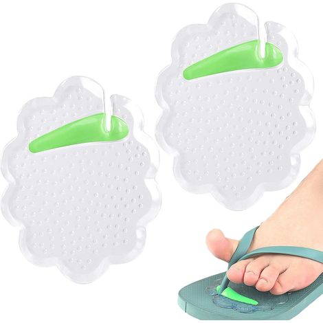 Flip-flop toe protectors - Non-slip toe support - Anti-slip separators - Breathable - Transparent - Self-adhesive - For unisex shoes and travel (1/5)