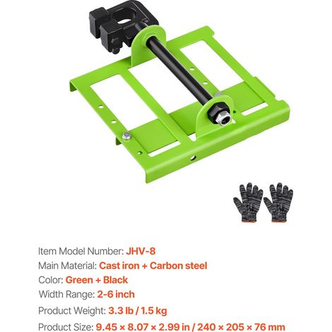 Motosierra, ancho ajustable, guía portátil para cortar madera, de 2 a 6 pulgadas. (1/2)