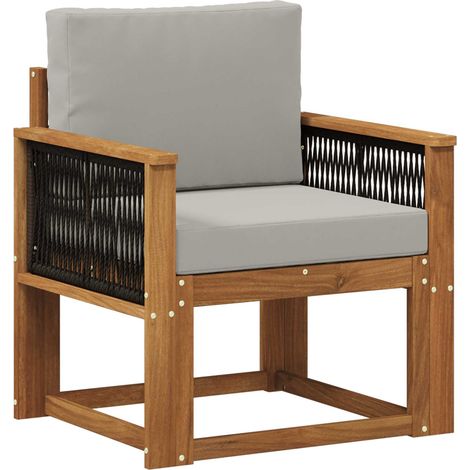 Maison Exclusive - Outdoor Mittelsofa Massivholz Akazie Natur (1/5)
