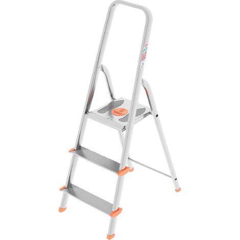 3-Stufen-Treppenhocker Robusta und Leggera mod. Aluminium COLOMBO