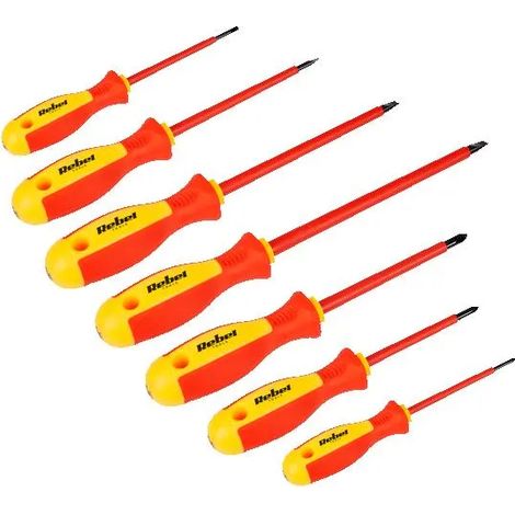 Set di cacciaviti isolati Rebel, 7 pezzi (1/3)