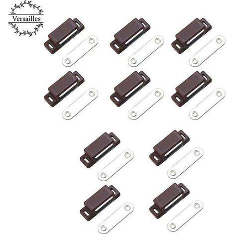 Starker Magnetverschluss – 4 kg Haltekraft – 10er-Pack – Braun – Türmagnet – Magnetverschluss – Schrankmagnet (1/5)
