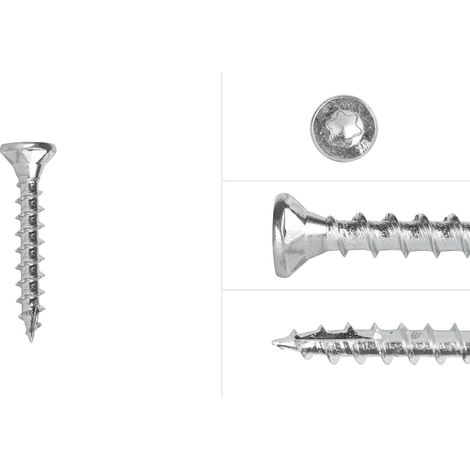 Vis pour panneaux agglomérés Galvanisé 3.5 x 25 mm Torx 15 (1/3)