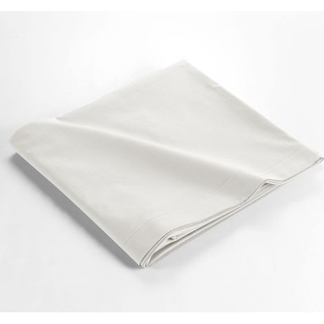douceur d'intérieur, Lenzuolo piano (240 x 300 cm) Biolina Bianco, 100% Cotone Bio (1/4)