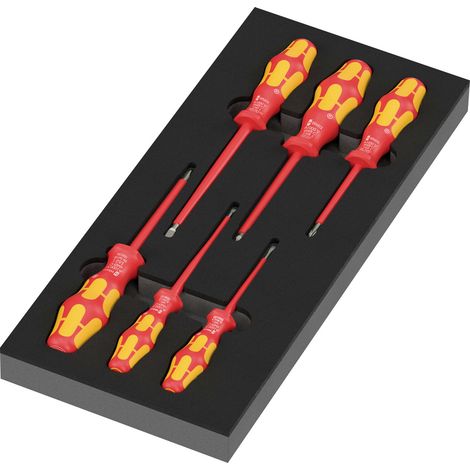 Wera 97111 Serie 100 VDE Set 2 Werkstatt Schraubendreher-Set  Schlitz, PH (1/5)