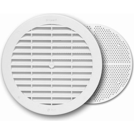 GRIGLIA ROTONDA CON RETE ZANZARIERA - 15 CM