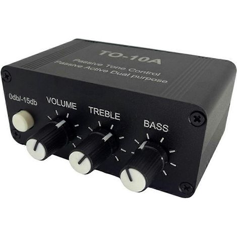 Préamplificateur audio stéréo TO-10A NE5532 pour casque, avec contrôle des aigus, des basses et du volume. Compatible UE. (1/5)