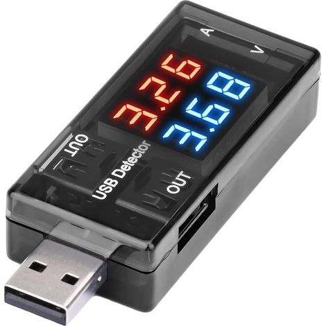 3 Port USB Spannungstester 0-3A 3-9V Stromanzeige Multimeter Power Ladegerät (1/5)